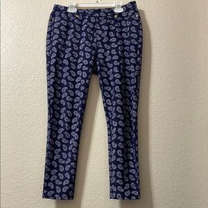 Michael kors Navy Paisley Print Pants